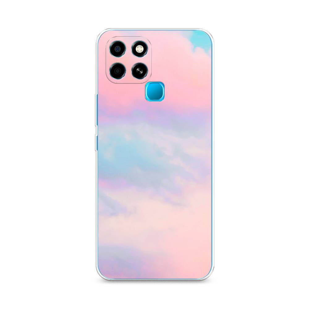 фото Чехол awog "розовые облака" для infinix smart 6
