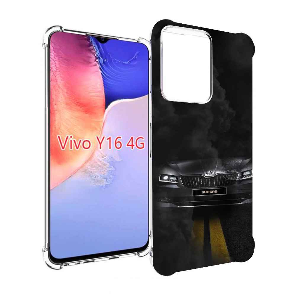 

Чехол MyPads skoda 1 для Vivo Y16 4G/ Vivo Y02S, Прозрачный, Tocco