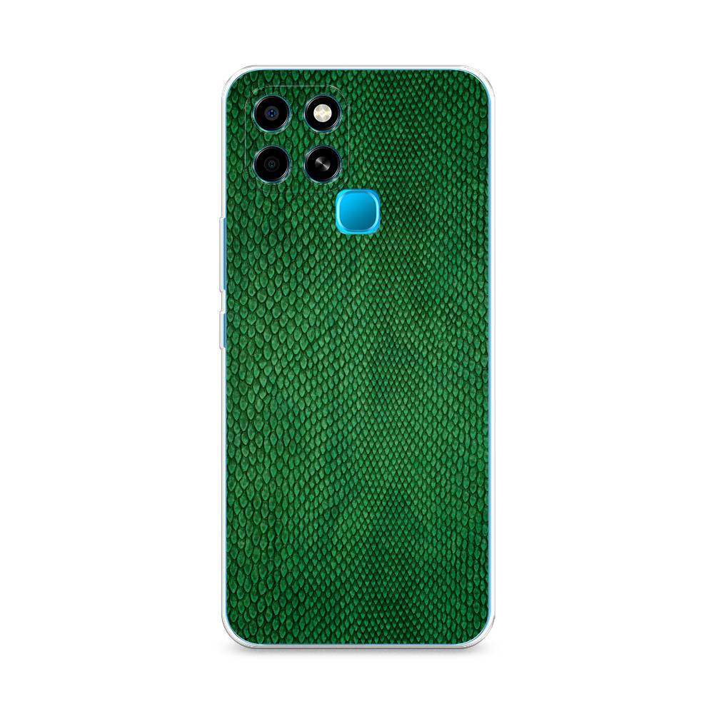 

Чехол Awog на Infinix Smart 6 "Изумрудная змея", Разноцветный, 3101050-3