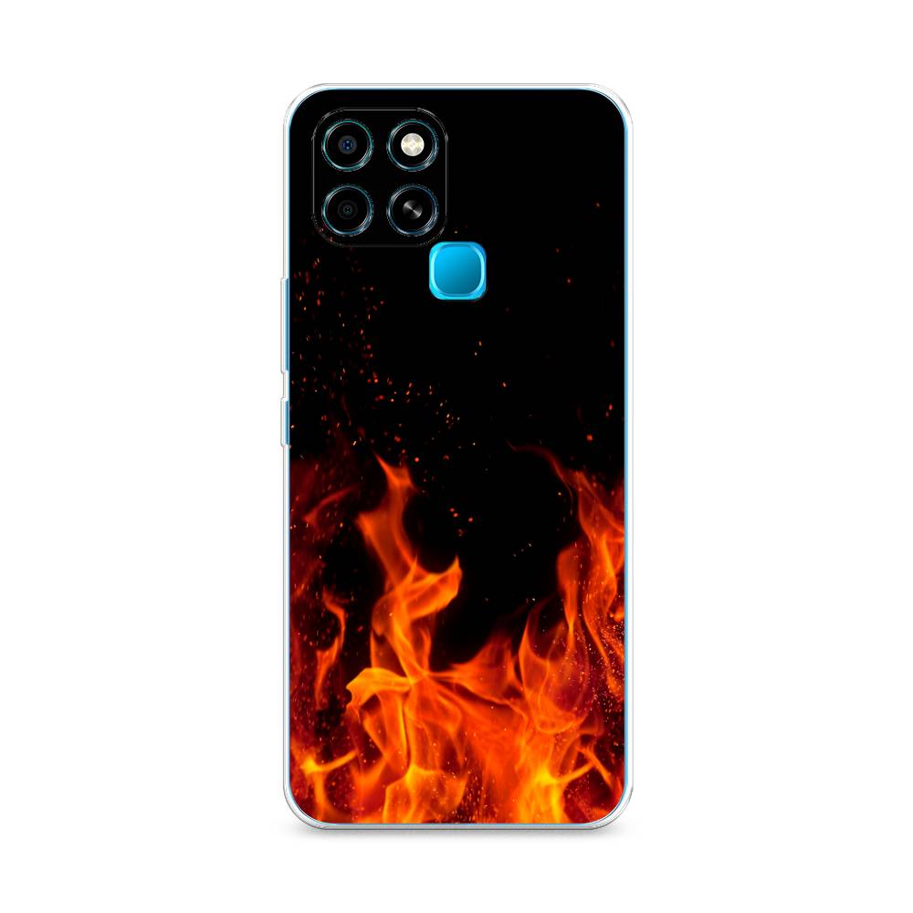 

Чехол Awog на Infinix Smart 6 "Все в огне", Разноцветный, 3101050-4