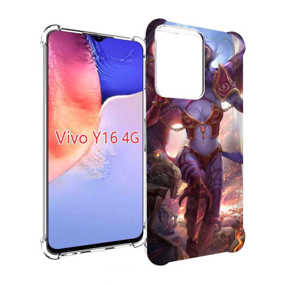 

Чехол MyPads queen of pain dota 2 для Vivo Y16 4G/ Vivo Y02S, Прозрачный, Tocco