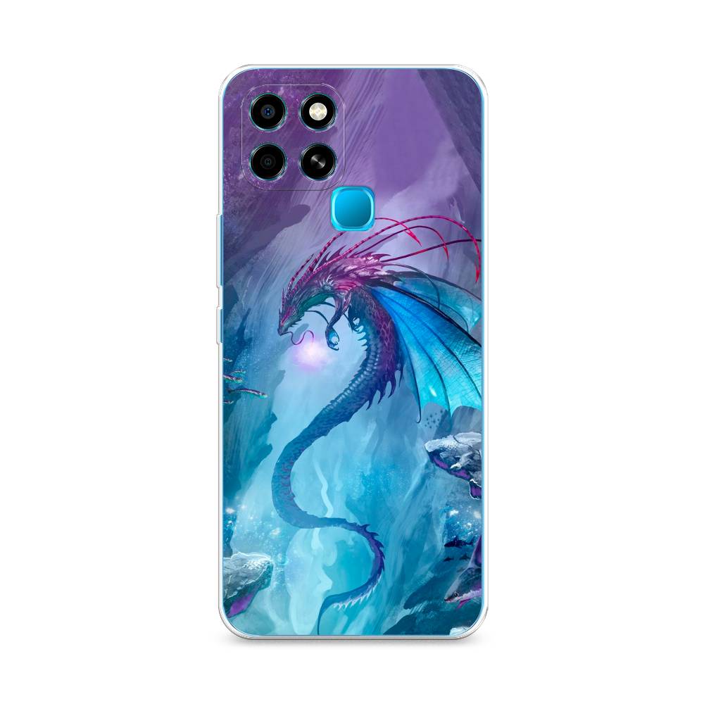 

Чехол Awog на Infinix Smart 6 "Водный дракон", Разноцветный, 3101050-2