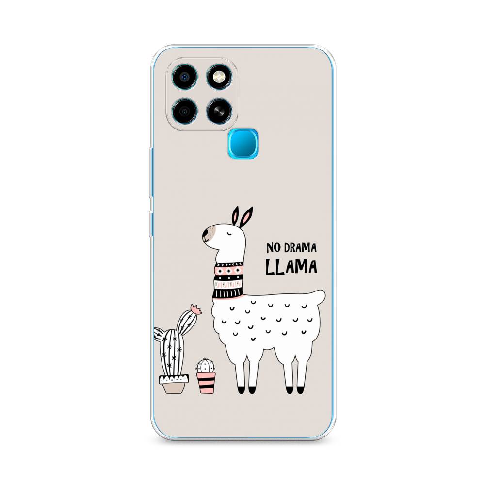 

Чехол Awog на Infinix Smart 6 "No drama LLama", Разноцветный, 3101050-2
