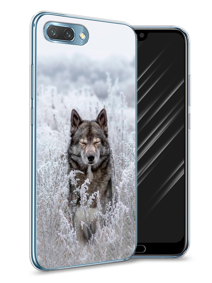 

Чехол Awog на Honor 10 "Волк в поле", Белый;черный, 65350-1