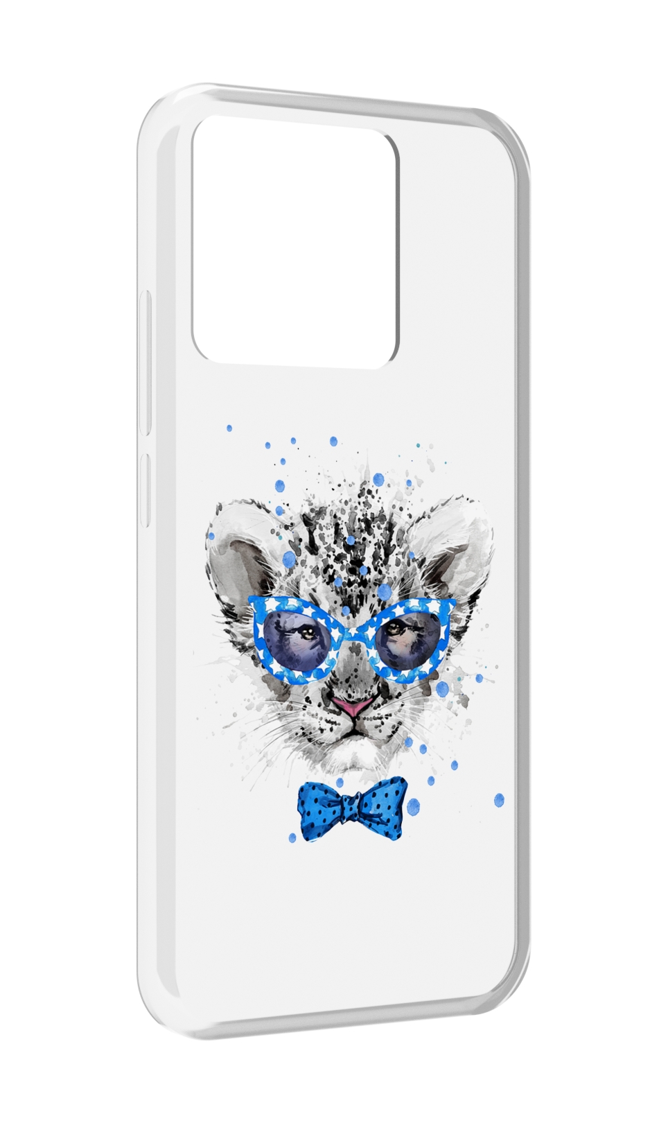 

Чехол MyPads Tocco для Xiaomi Redmi 10A тигренок с бабочкой, Прозрачный, Tocco