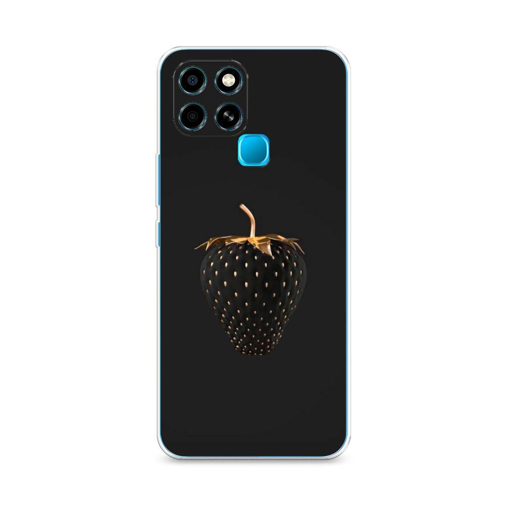 

Чехол Awog на Infinix Smart 6 "Черно-золотая клубника", Разноцветный, 3101050-10