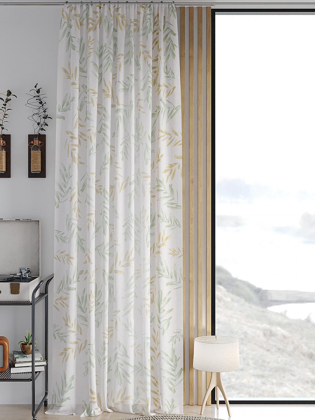 

Тюль AT HOME Ранеркс высота 260 см, ширина 150 см, крепление - шторная лента, Бежевый, 542154