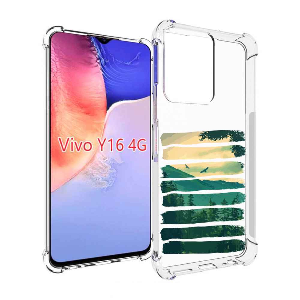 

Чехол MyPads Лесная чаща для Vivo Y16 4G/ Vivo Y02S, Прозрачный, Tocco