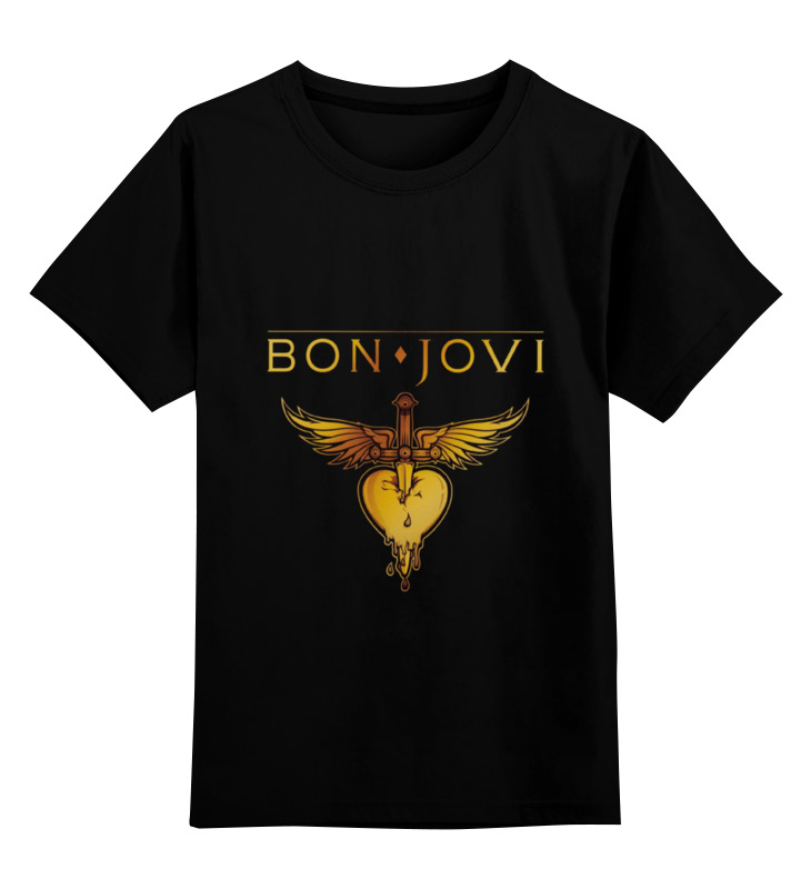 Детская футболка классическая унисекс Printio Bon jovi