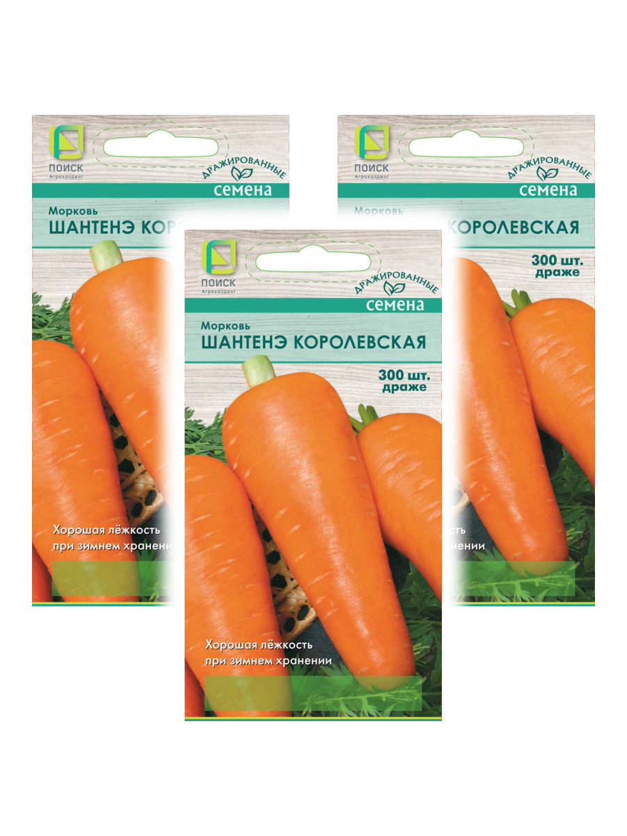 

Семена морковь Поиск Шантенэ королевская 96532 3 уп., Морковь