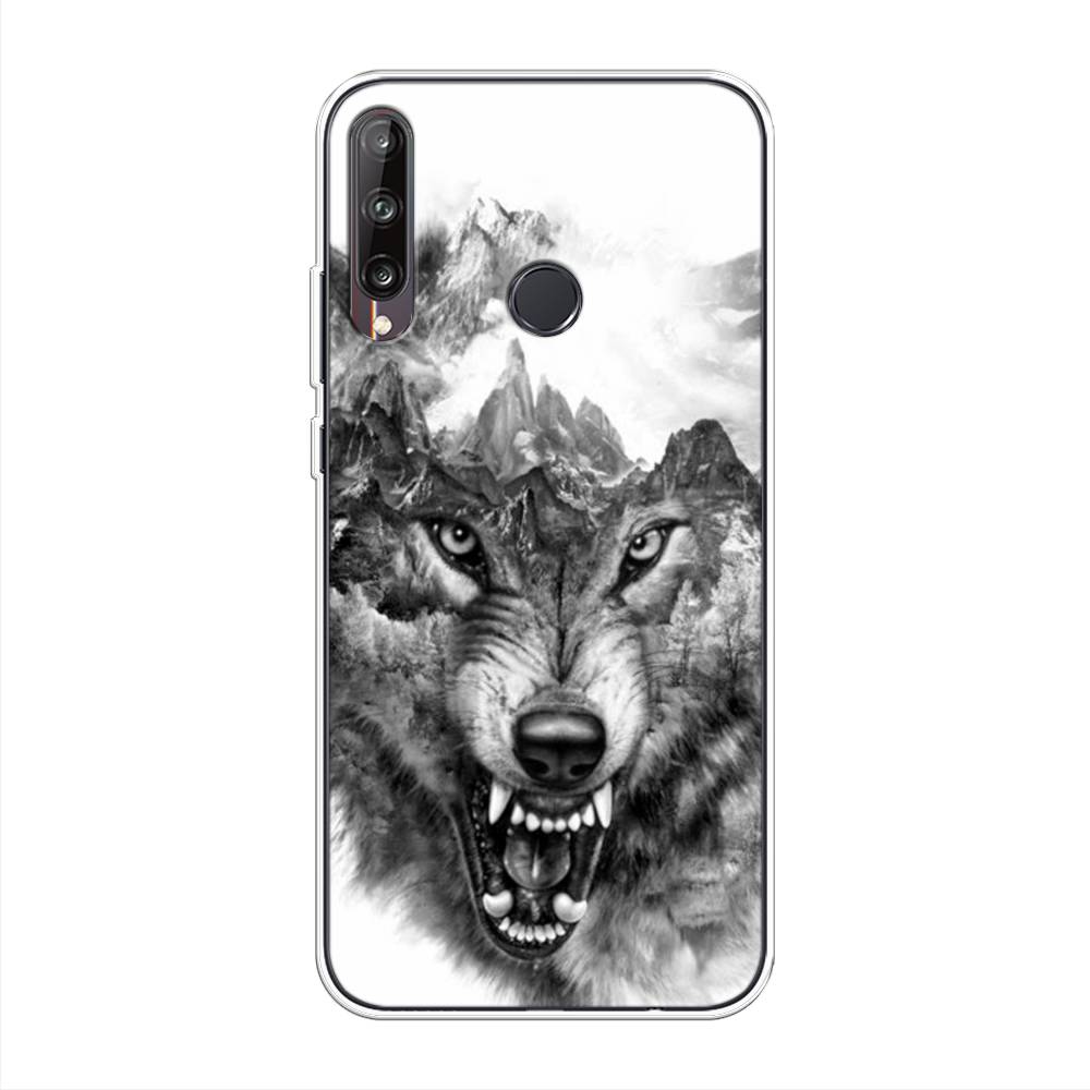 

Чехол Awog на Huawei P40 lite E "Волк в горах", Серый;белый;бежевый, 612450-1