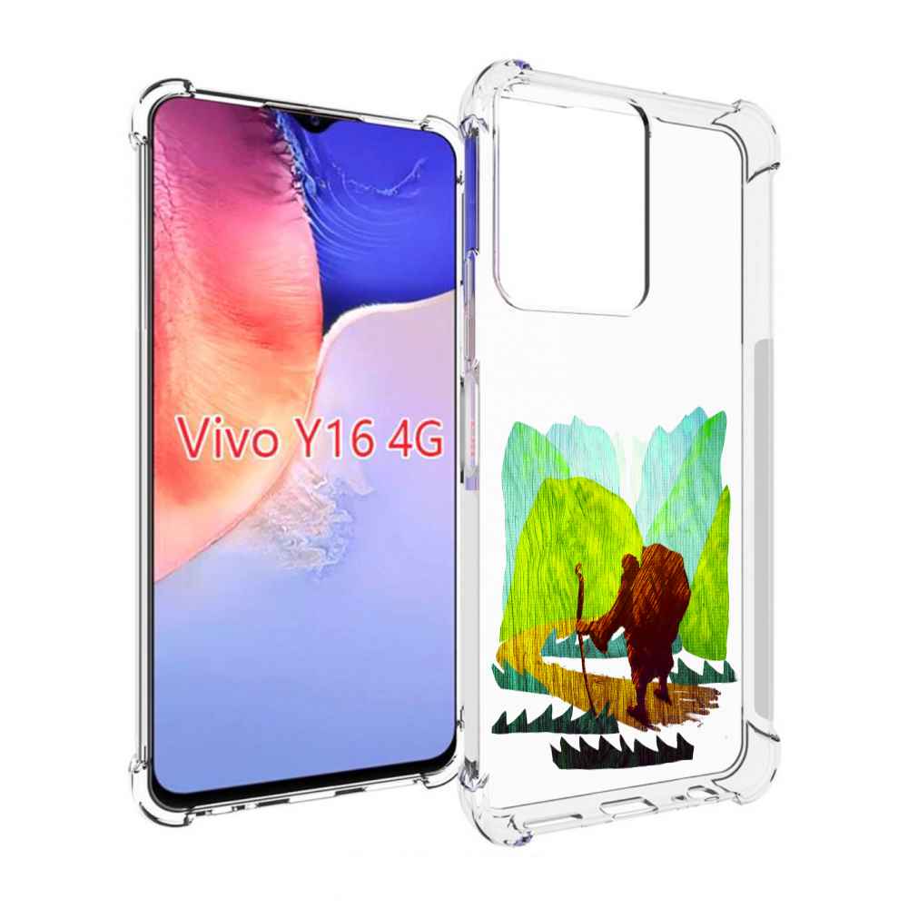 

Чехол MyPads Лесная тропа для Vivo Y16 4G/ Vivo Y02S, Прозрачный, Tocco