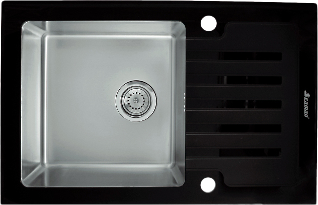 Мойка для кухни из нержавеющей стали Seaman Eco Glass SMG-780B