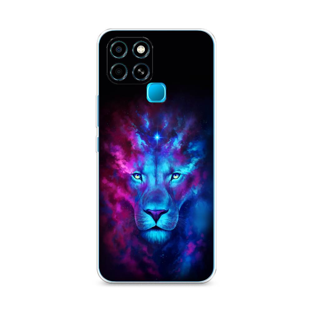 

Чехол Awog на Infinix Smart 6 "Космический лев", Разноцветный, 3101050-1