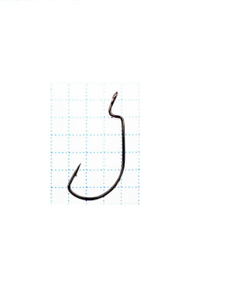 Крючок Koi Wide Range Worm № 4 , BN, офсетный (10 шт.) KH6221-4BN