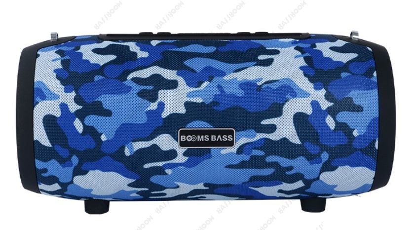 фото Портативная колонка booms bass l9 blue camouflage