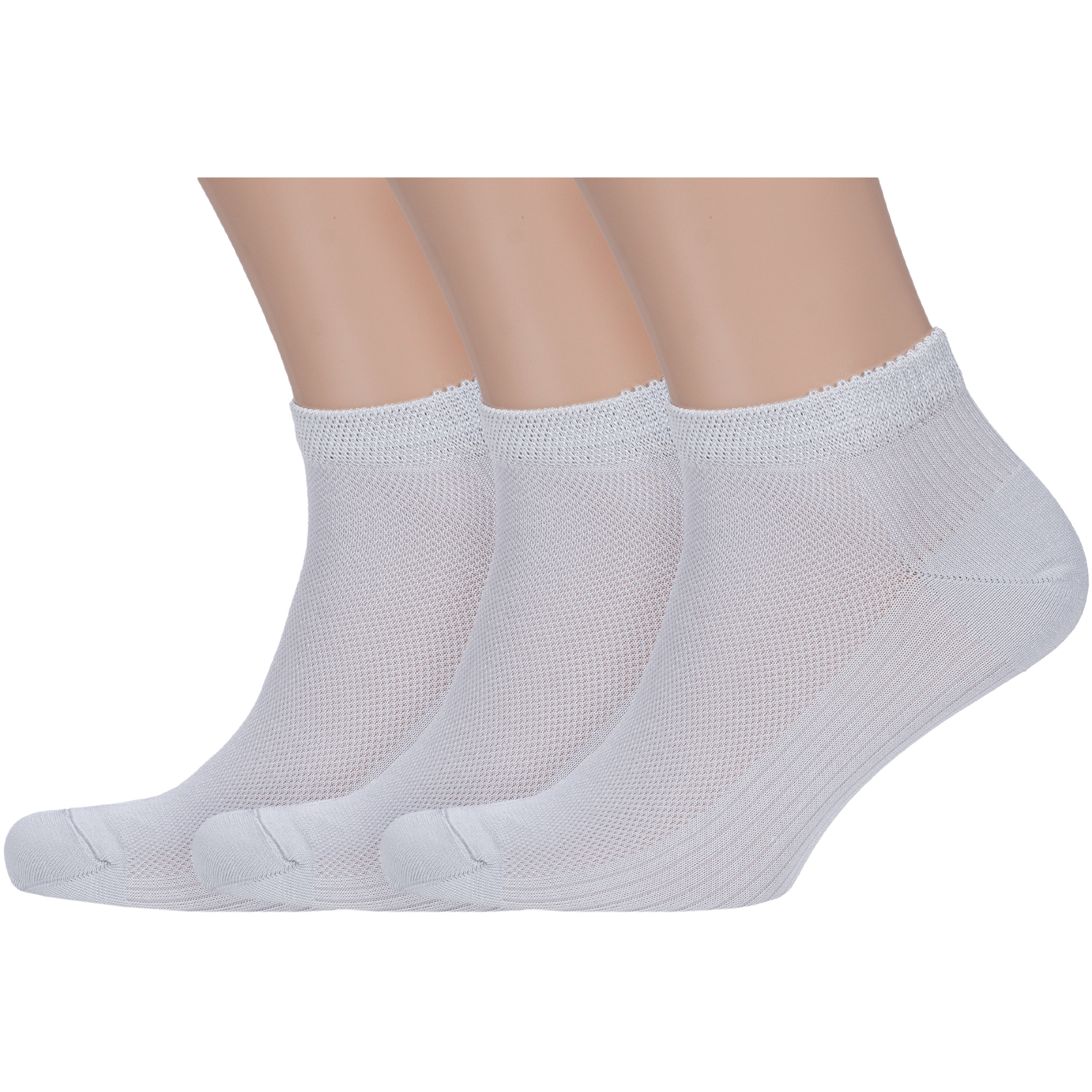 

Комплект носков мужских Grinston socks 3-15D10 серых 29, Серый, 3-15D10