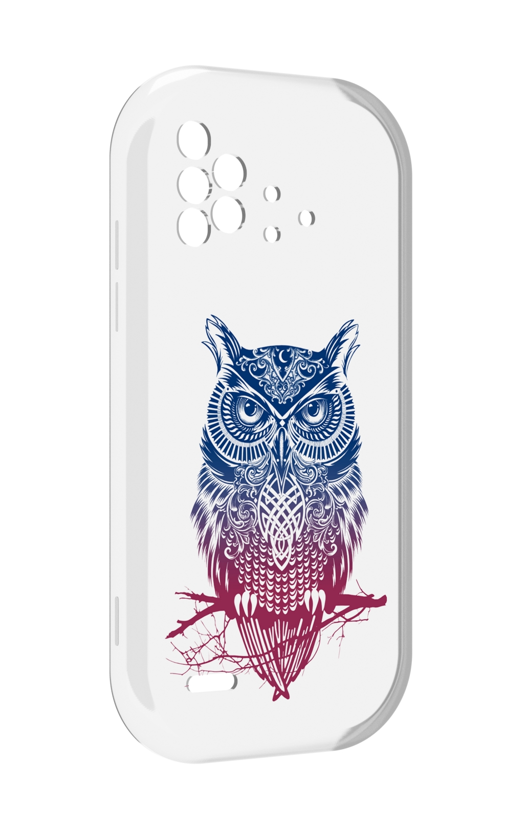 

Чехол MyPads хиппи сова для UMIDIGI Bison X10 / X10 Pro, Прозрачный, Tocco