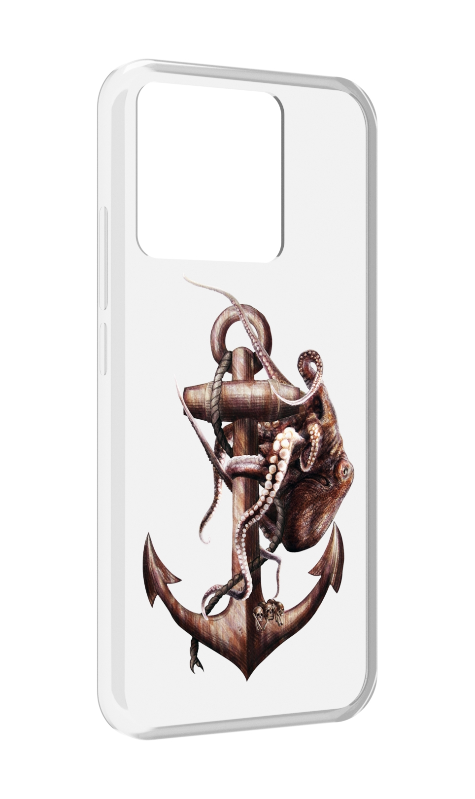 

Чехол MyPads Tocco для Xiaomi Redmi 10A ржавый якорь, Прозрачный, Tocco