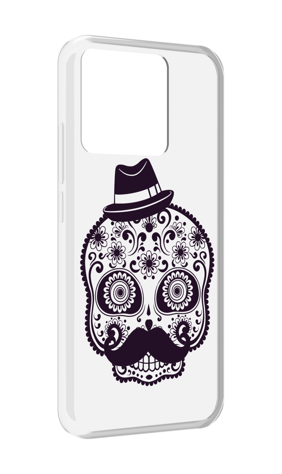 

Чехол MyPads Tocco для Xiaomi Redmi 10A разрисованный скелет, Прозрачный, Tocco