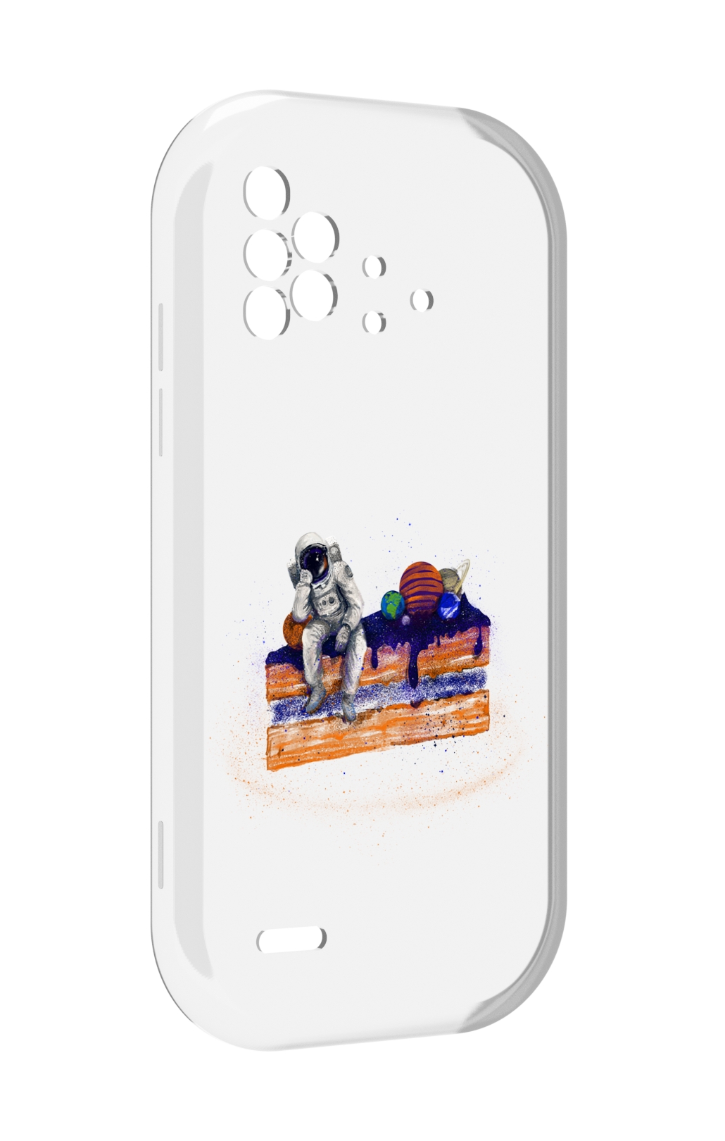 

Чехол MyPads торт с планетами для UMIDIGI Bison X10 / X10 Pro, Прозрачный, Tocco