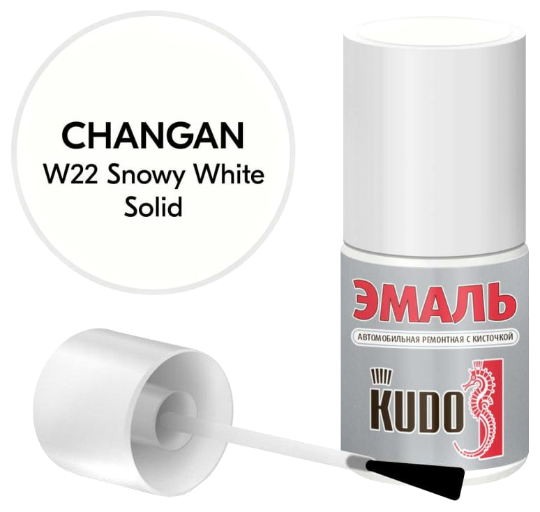 

Эмаль Автомобильная Ремонтная С Кисточкой Changan W22 Snowy White Solid Kudo Ku-74401 Kudo, Белый
