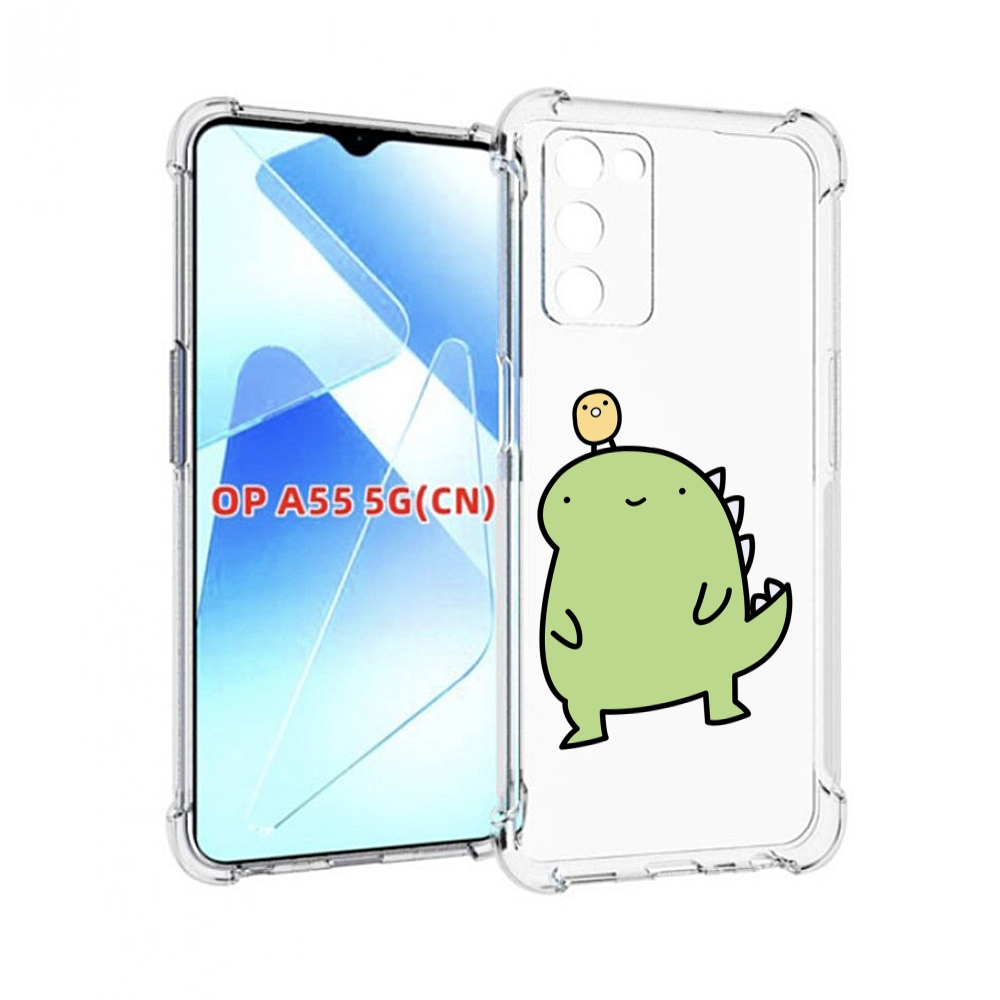 

Чехол MyPads зеленый-динозаврик детский для Infinix Zero X Neo, Прозрачный, Tocco