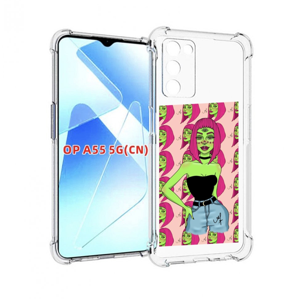 

Чехол MyPads зеленая-девушка-с-глазом женский для Infinix Zero X Neo, Прозрачный, Tocco