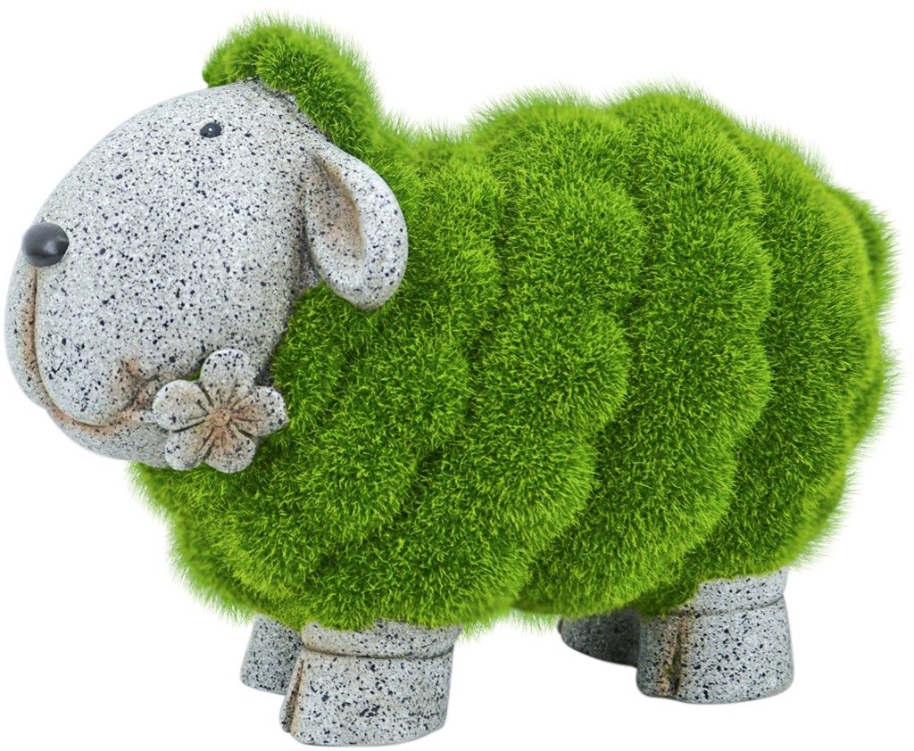 фото Фигура садовая makfa овечка искусственный камень 28,5 х 15 х 21 см