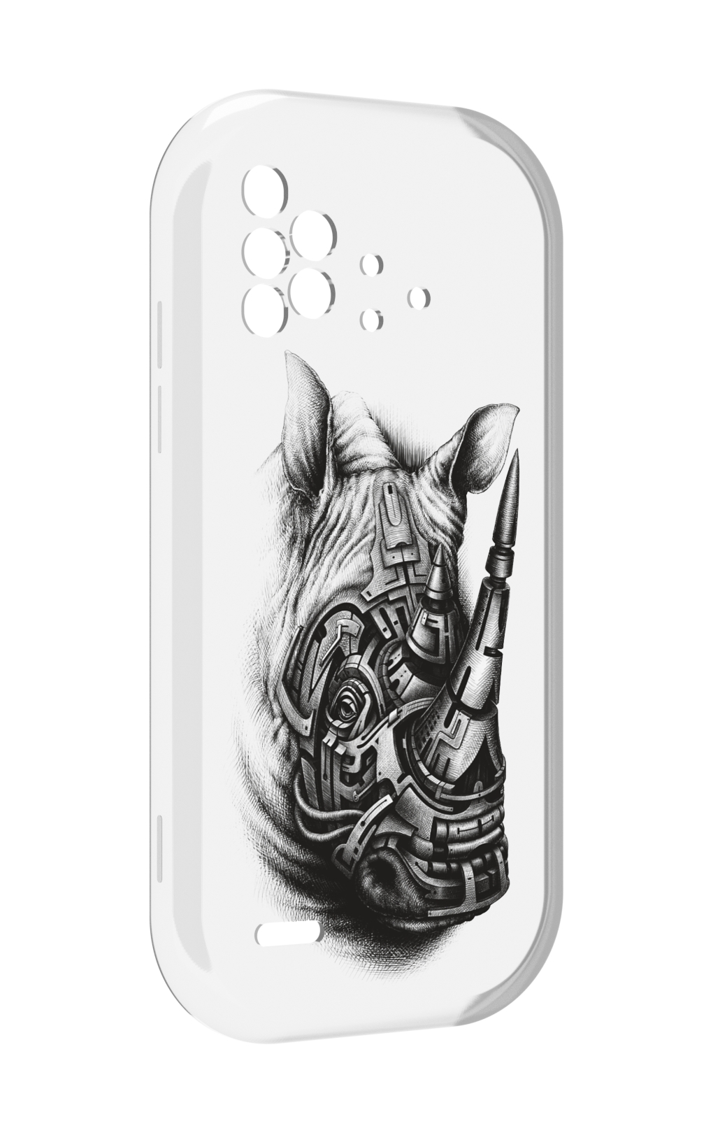 

Чехол MyPads стальной носорог для UMIDIGI Bison X10 / X10 Pro, Прозрачный, Tocco