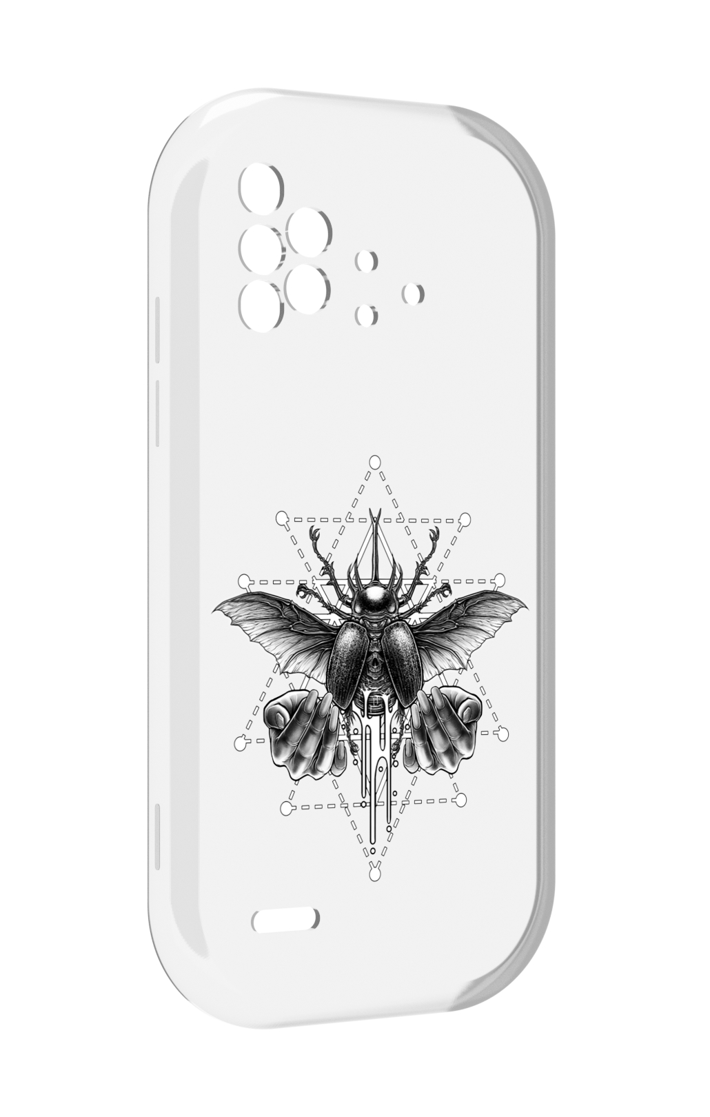 

Чехол MyPads скарабей для UMIDIGI Bison X10 / X10 Pro, Прозрачный, Tocco