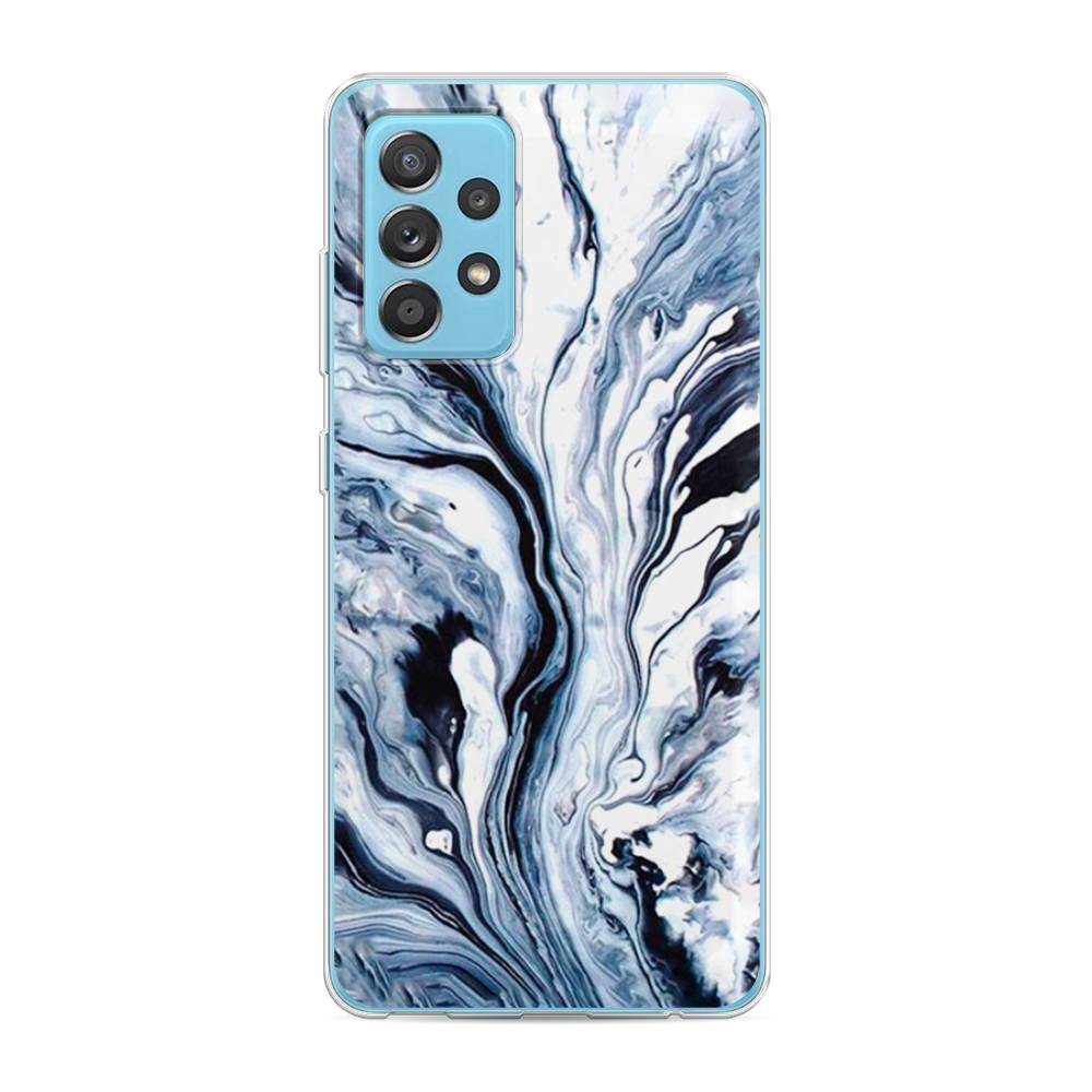 

Чехол Awog на Samsung Galaxy A52s / Самсунг A52s "Голубой минерал мрамор", Разноцветный, 2106550-3
