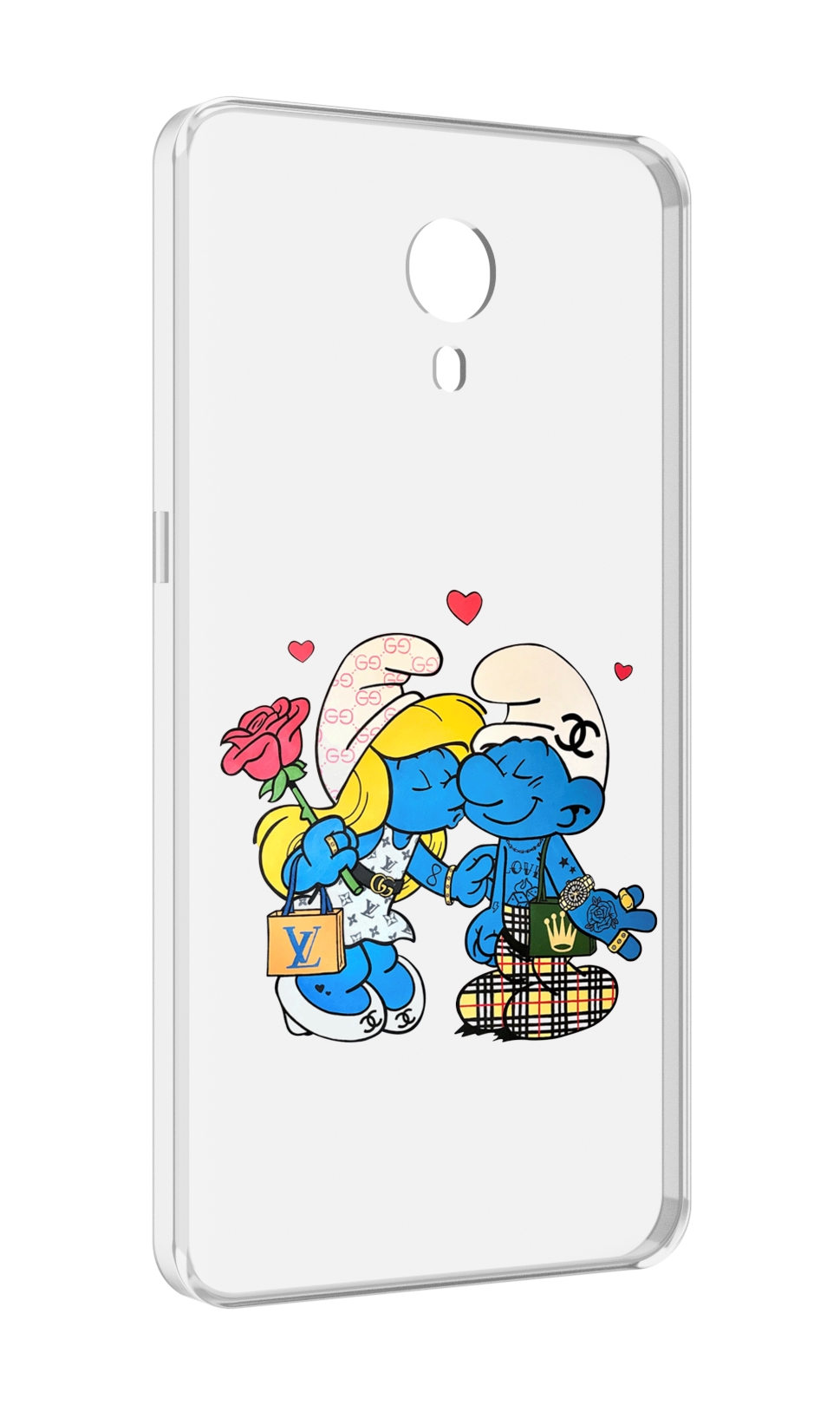 

Чехол MyPads модные-смурфики для Meizu M3 Note, Прозрачный, Tocco