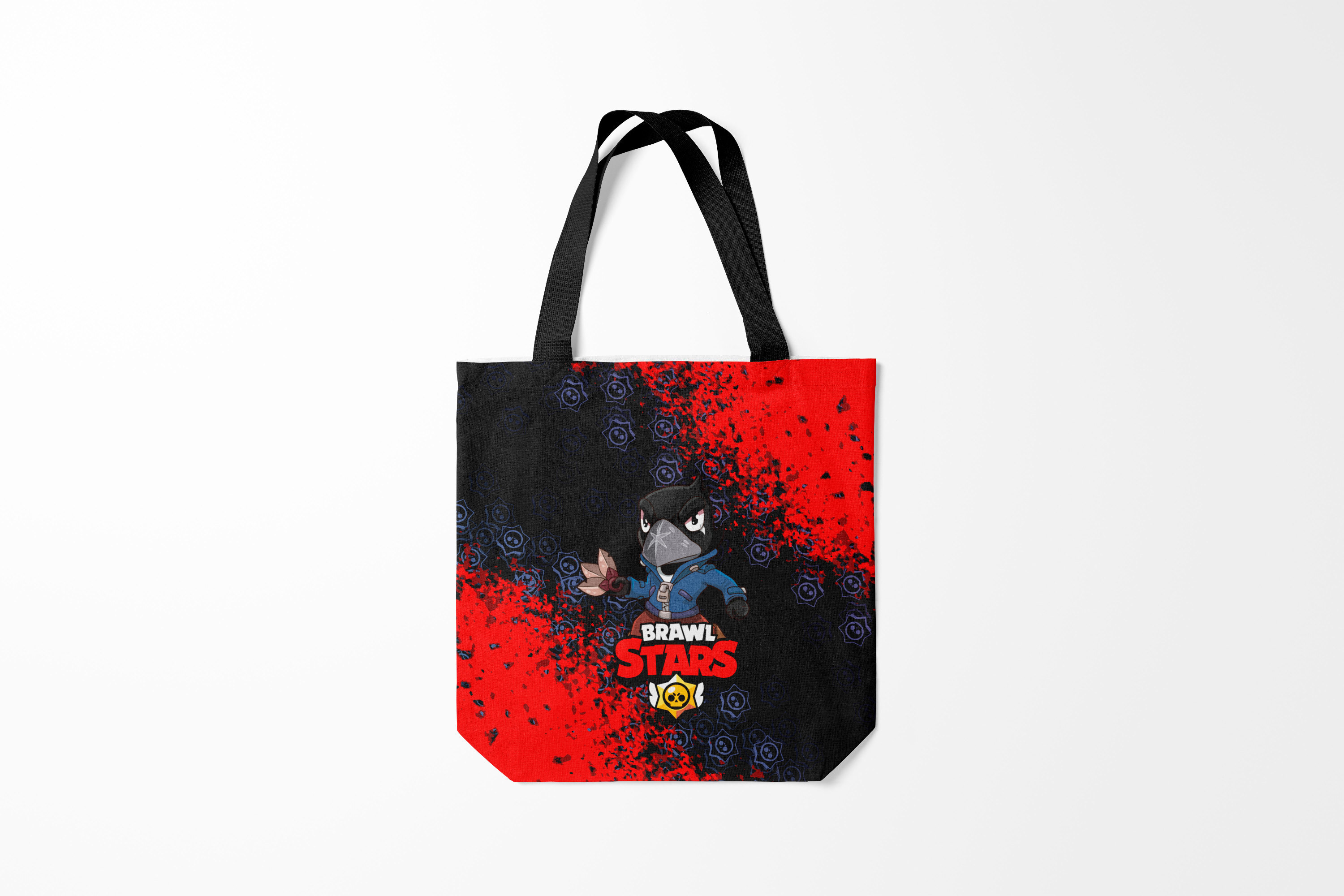 

Сумка шoппер унисекс Burnettie Brawl Stars CROW., черный, Brawl Stars CROW.