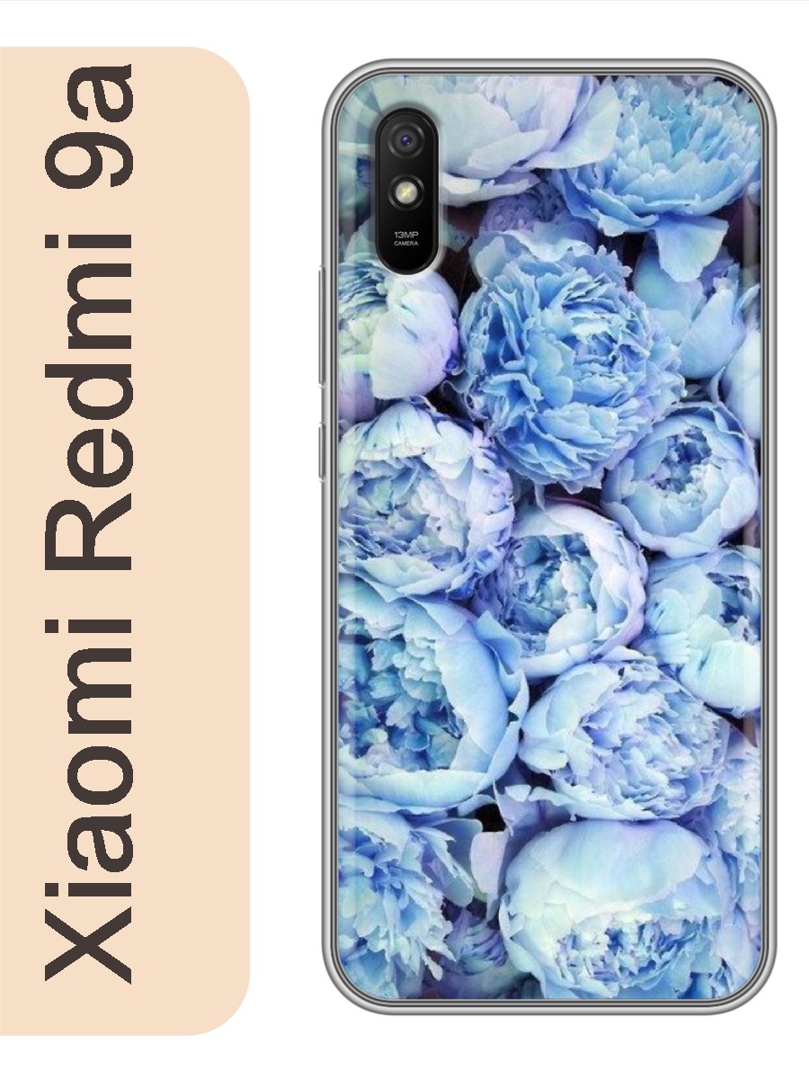 

Чехол на Xiaomi Redmi 9a пионы 145, Прозрачный, red9aflws