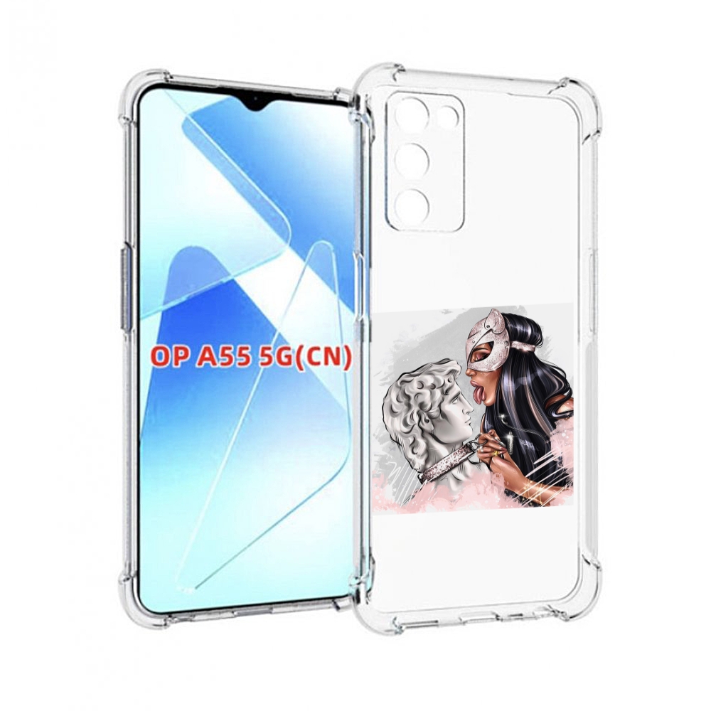 

Чехол MyPads девушка-флирт женский для Infinix Zero X Neo, Прозрачный, Tocco
