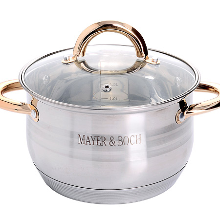 Кастрюля Mayer&Boch 2,9 л серебристый