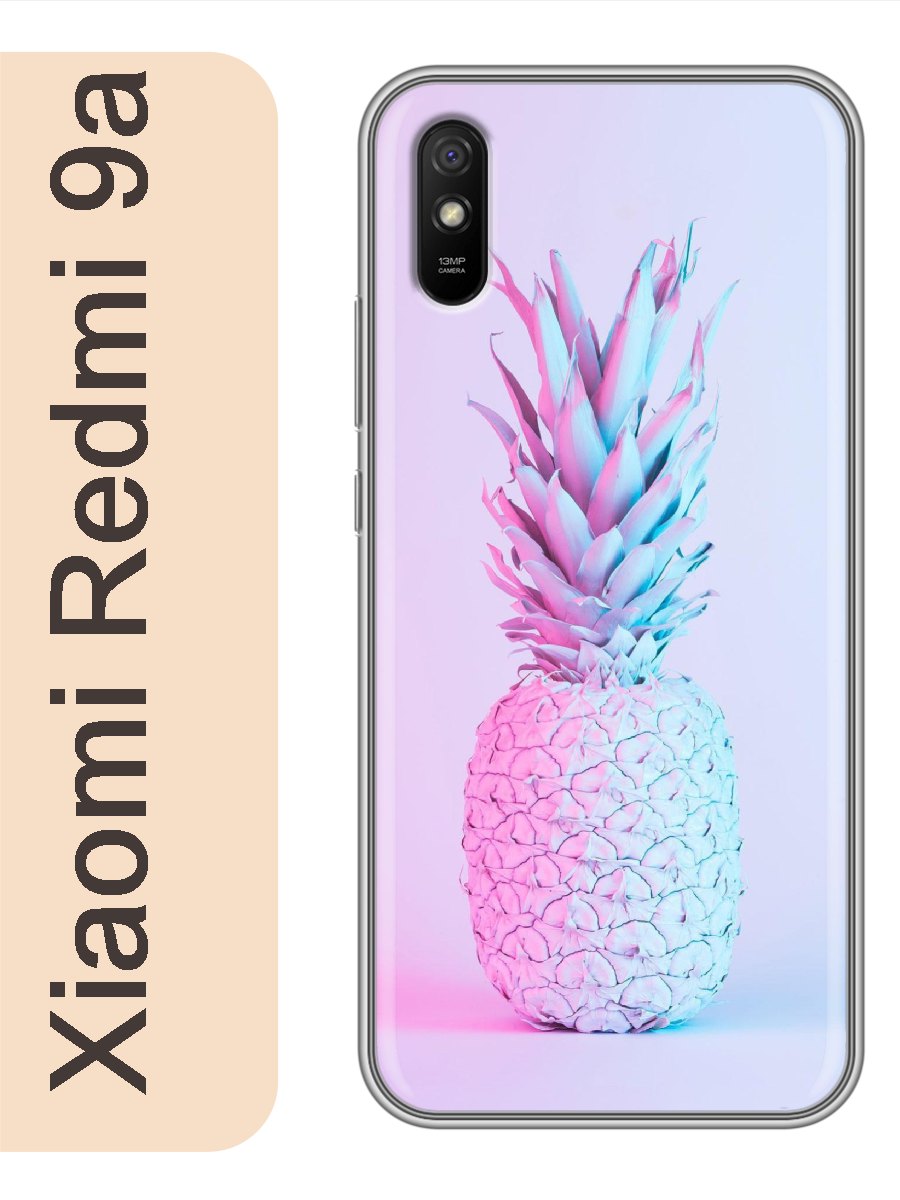 

Чехол на Xiaomi Redmi 9a ананас розовый 131, Прозрачный, red9arzne
