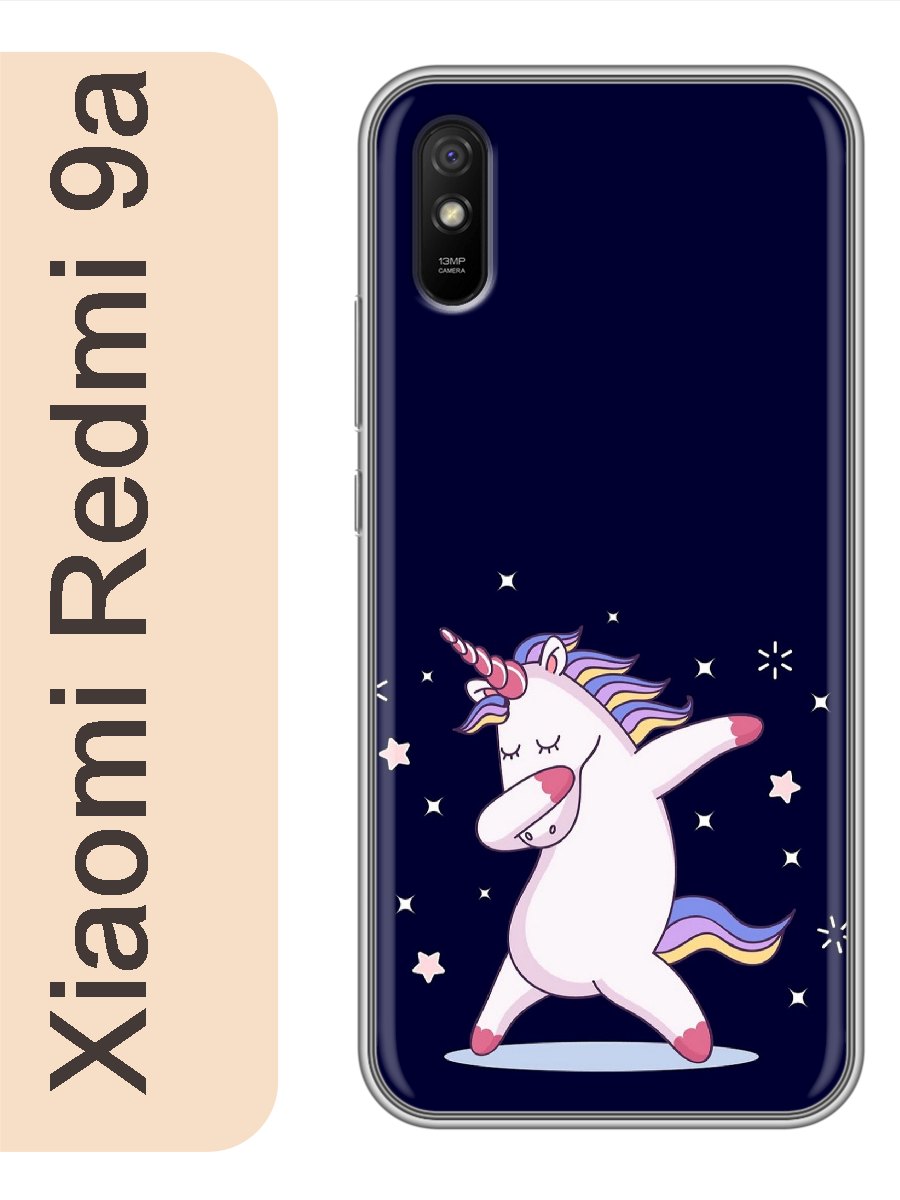 

Чехол на Xiaomi Redmi 9a единорог 130, Прозрачный, red9aerog