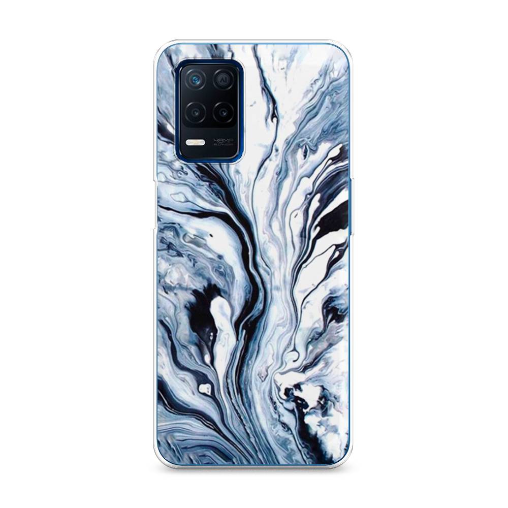 

Чехол Awog на Realme 8 5G/Narzo 30 5G "Голубой минерал мрамор", Разноцветный, 257150-3