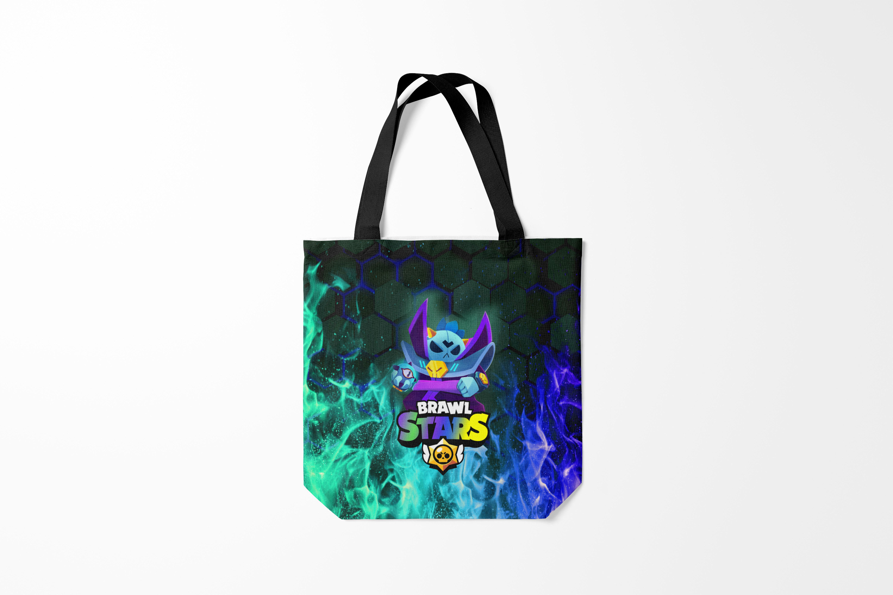 

Сумка шoппер унисекс Burnettie Brawl Stars Dark Lord Spike, черный, Brawl Stars Dark Lord Spike
