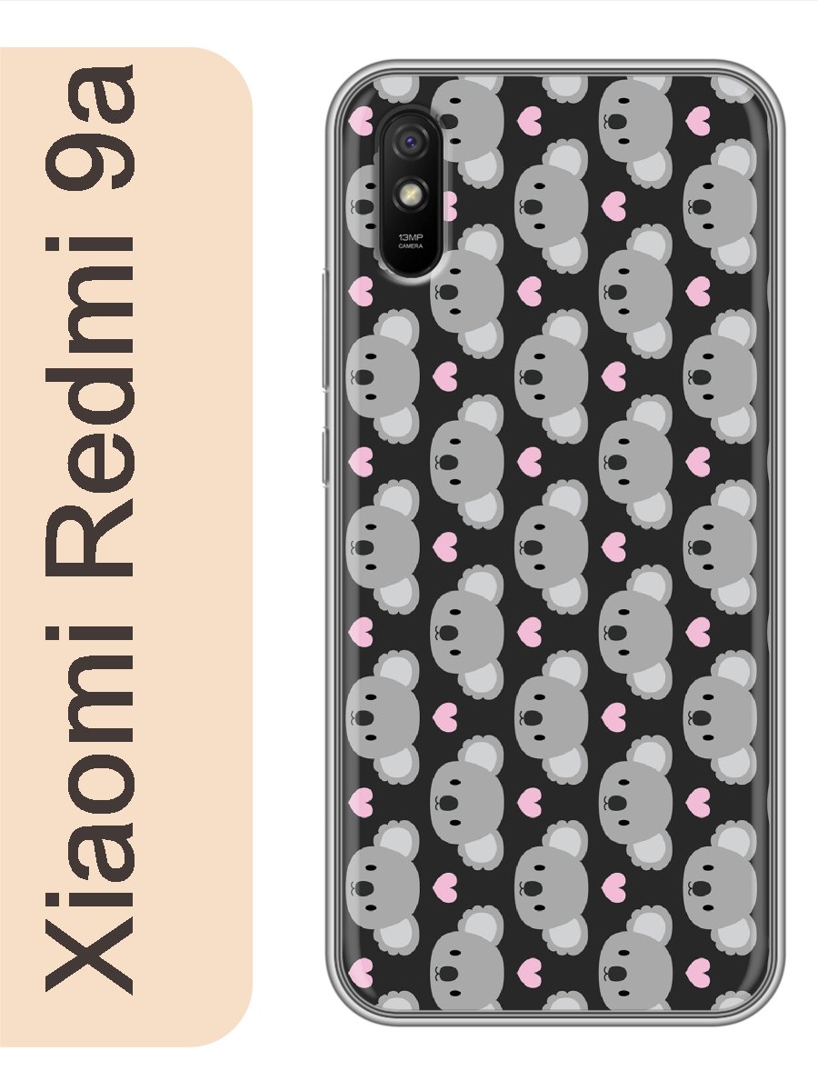 

Чехол на Xiaomi Redmi 9a коалы фон 124, Прозрачный, red9afone
