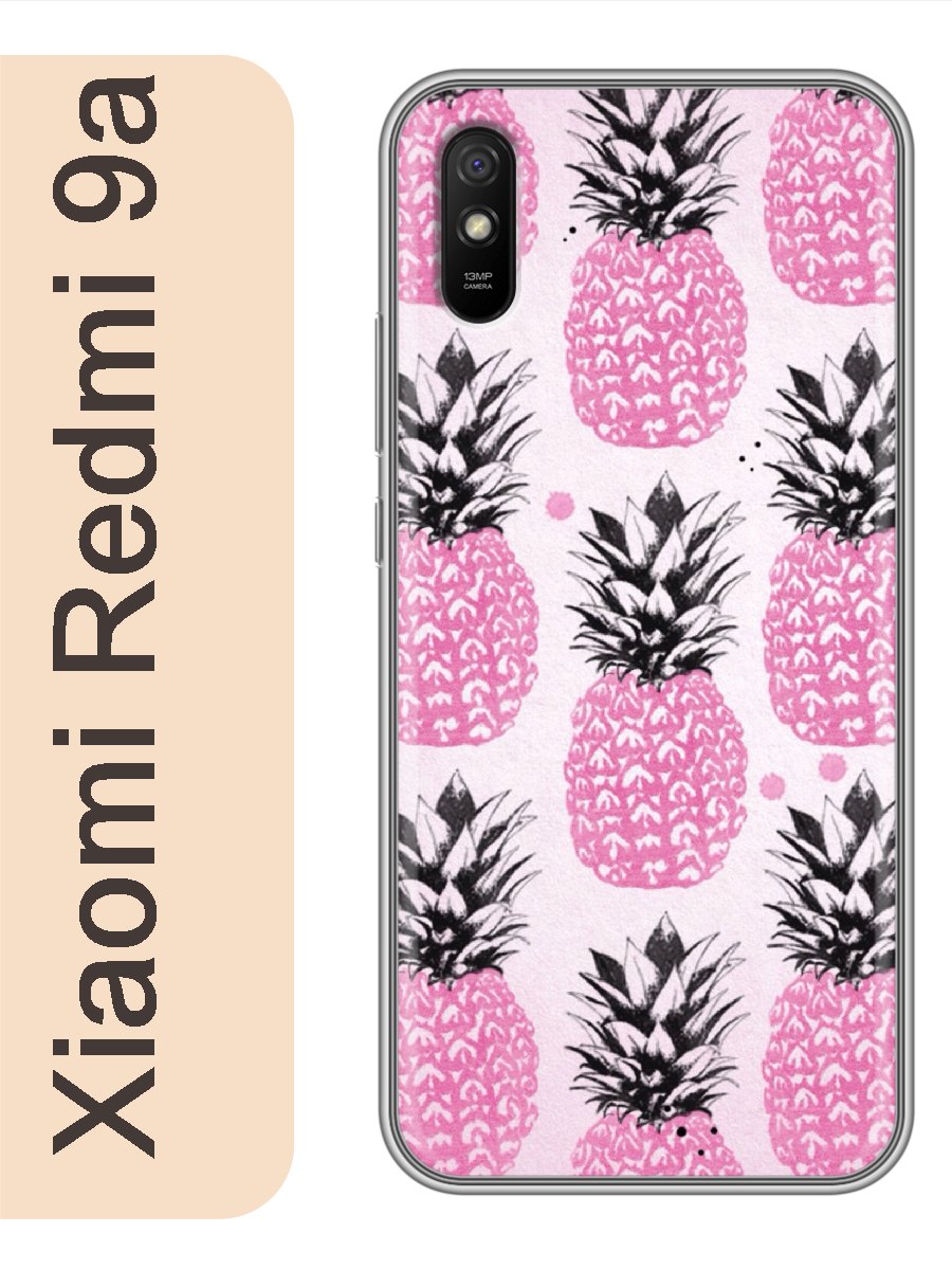 

Чехол на Xiaomi Redmi 9a ананасы 123, Прозрачный, red9arzne