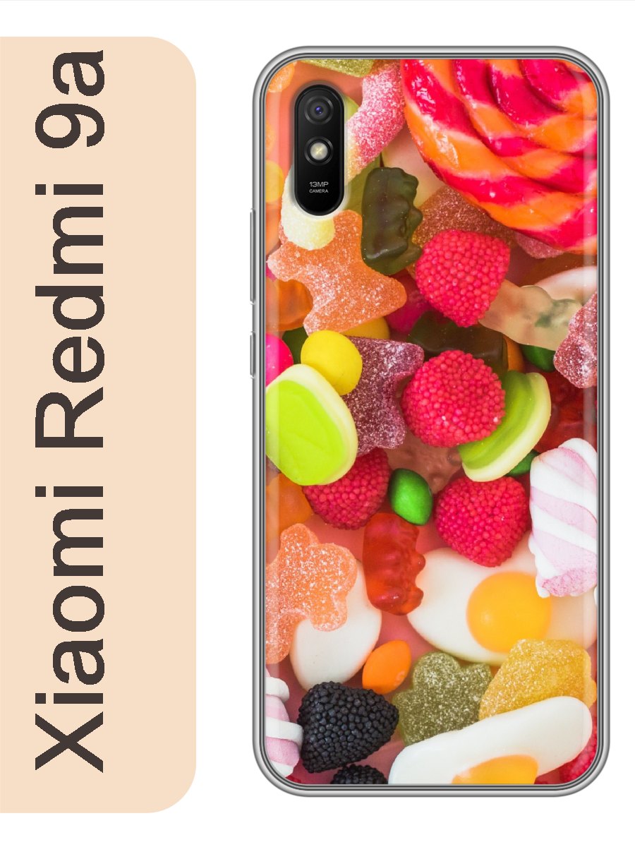 

Чехол на Xiaomi Redmi 9a вкусняшки сладости 108, Прозрачный, red9aswts