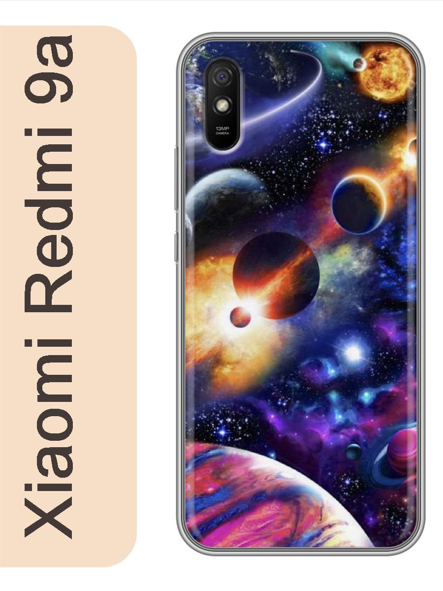 

Чехол на Xiaomi Redmi 9a космос 093, Прозрачный, red9arzne