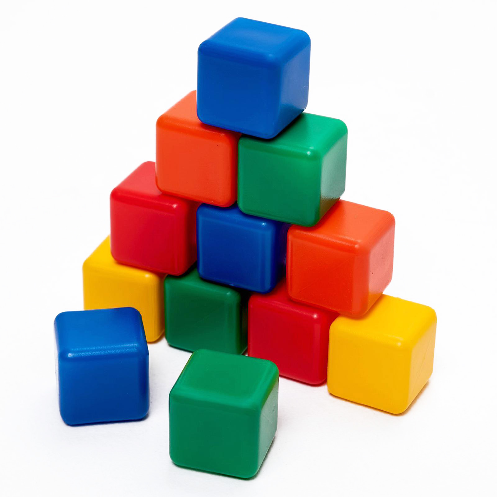 Набор цветных кубиков Соломон 12 штук 4 х 4 см 1200601