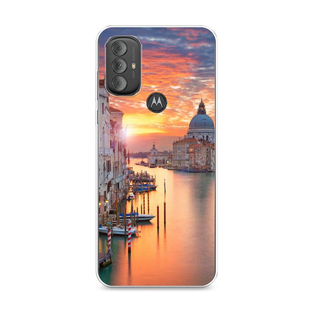 

Чехол на Motorola Moto G Power 2022 "Восход 11", Розовый;оранжевый, 242850-2