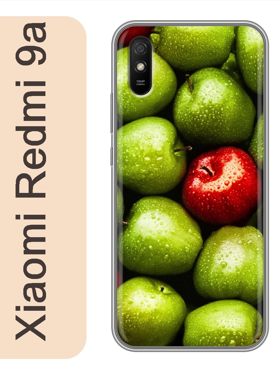 

Чехол на Xiaomi Redmi 9a яблоки 071, Прозрачный, red9asumr