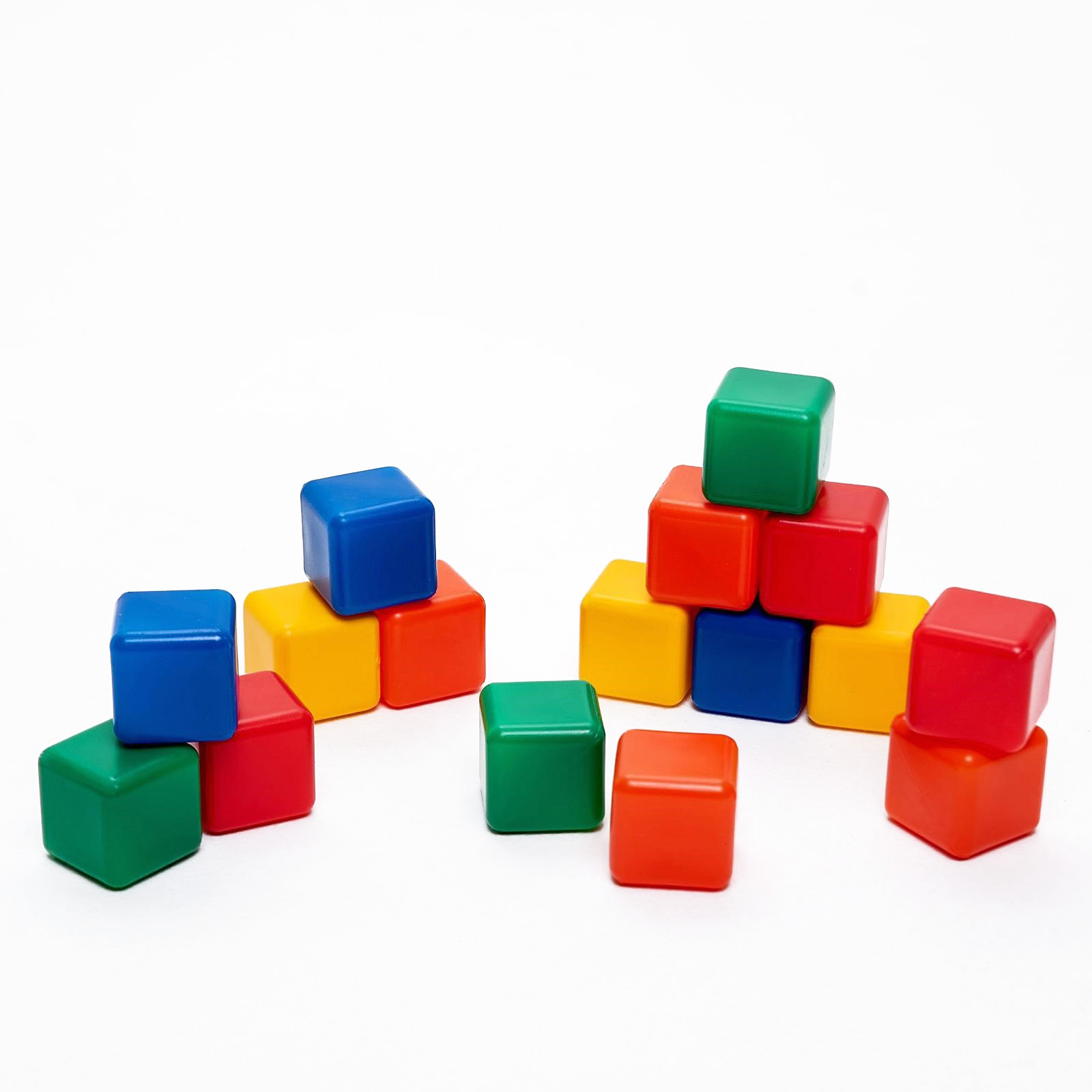Набор цветных кубиков Соломон 16 штук 4x4 см 1200602