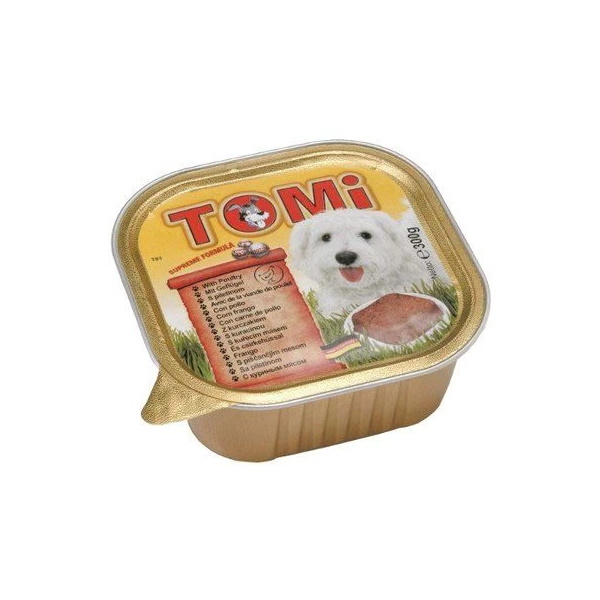 фото Влажный корм для собак tomi домашняя птица, 18шт, 300г